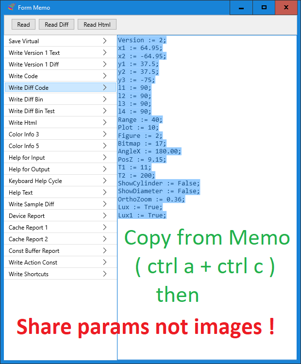 Image of Federgraph Memo with model data text.